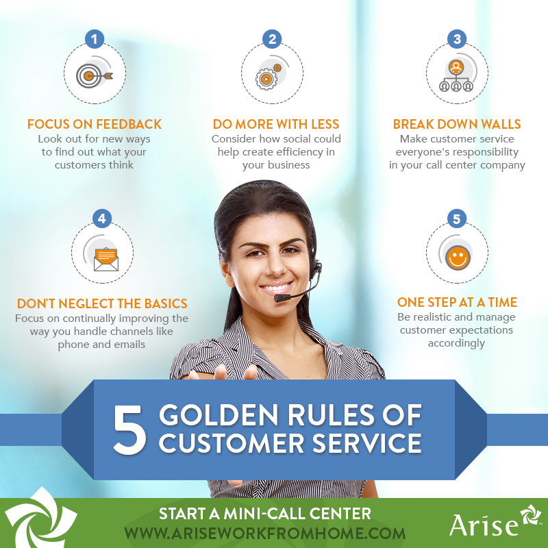Arise US Infographic Customer Service Golden Rules