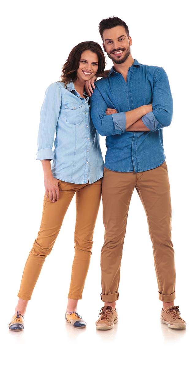 Work From Home Couple Denim 640w