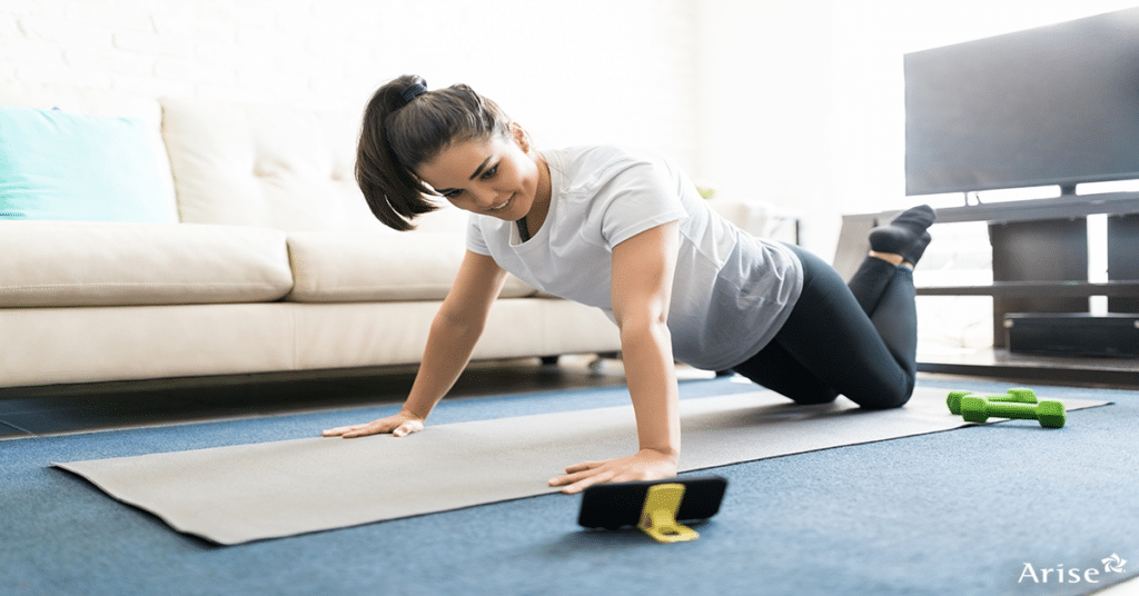 Woman working out