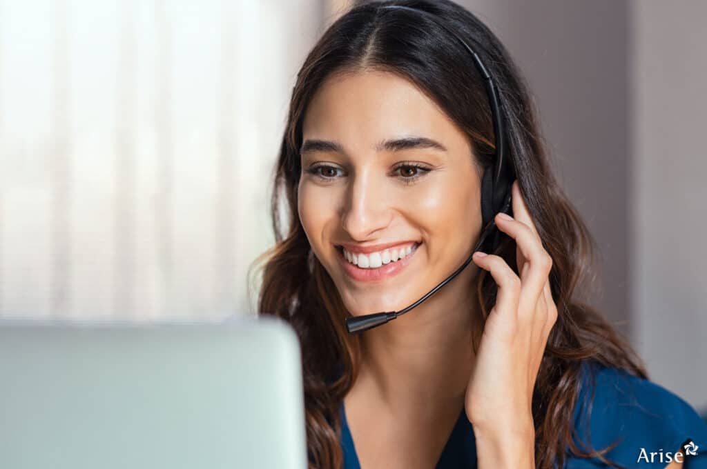 Woman with Headset