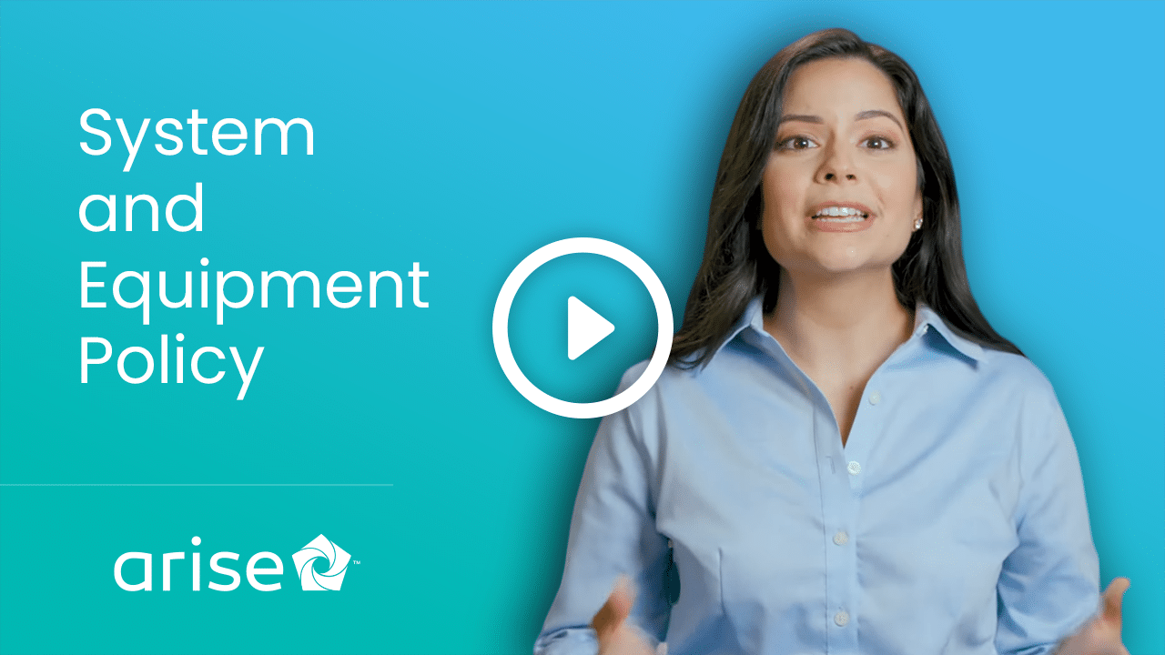 System And Equipment Policy