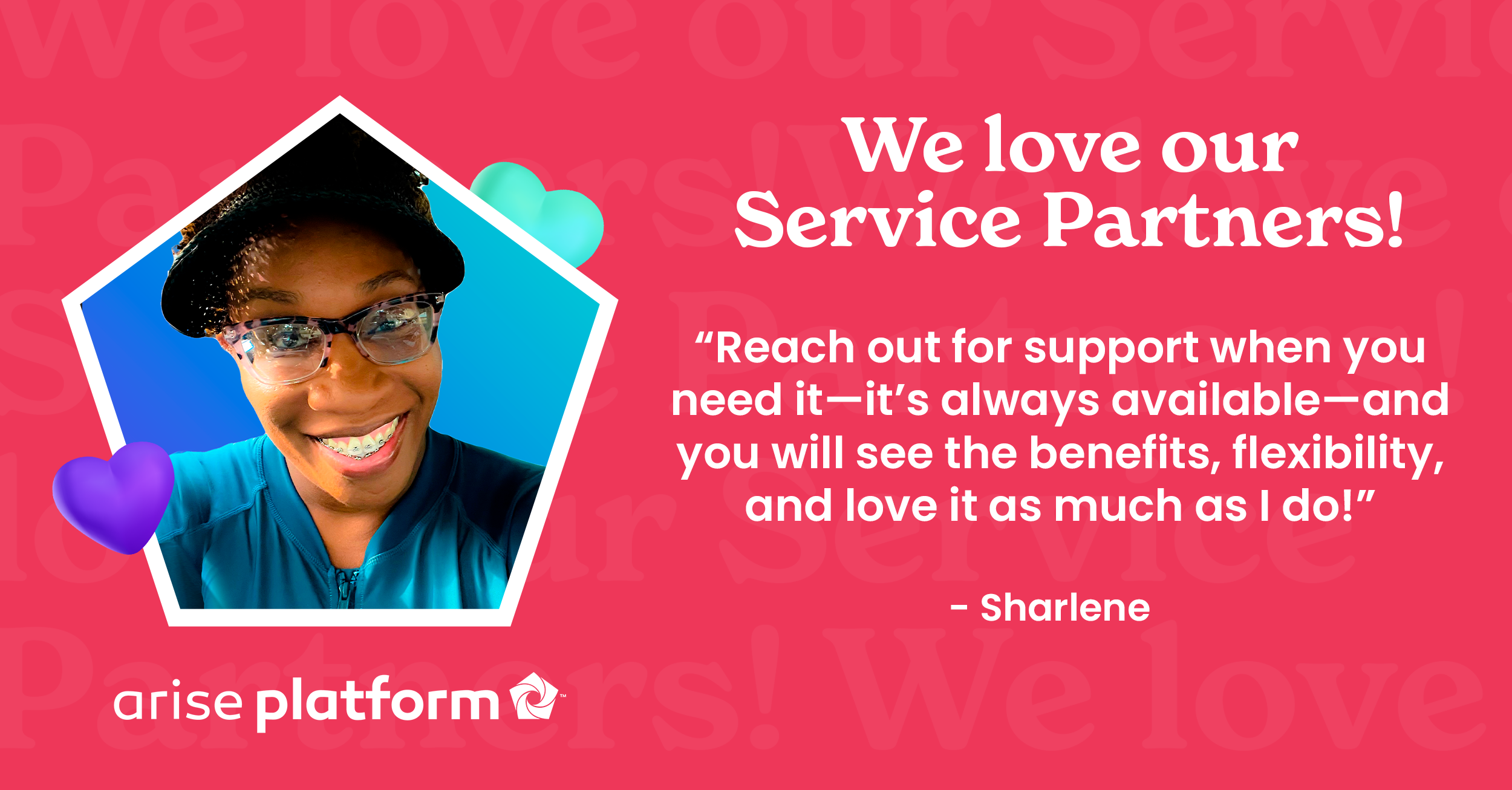 We Love Our Service Partners: Sharlene T.